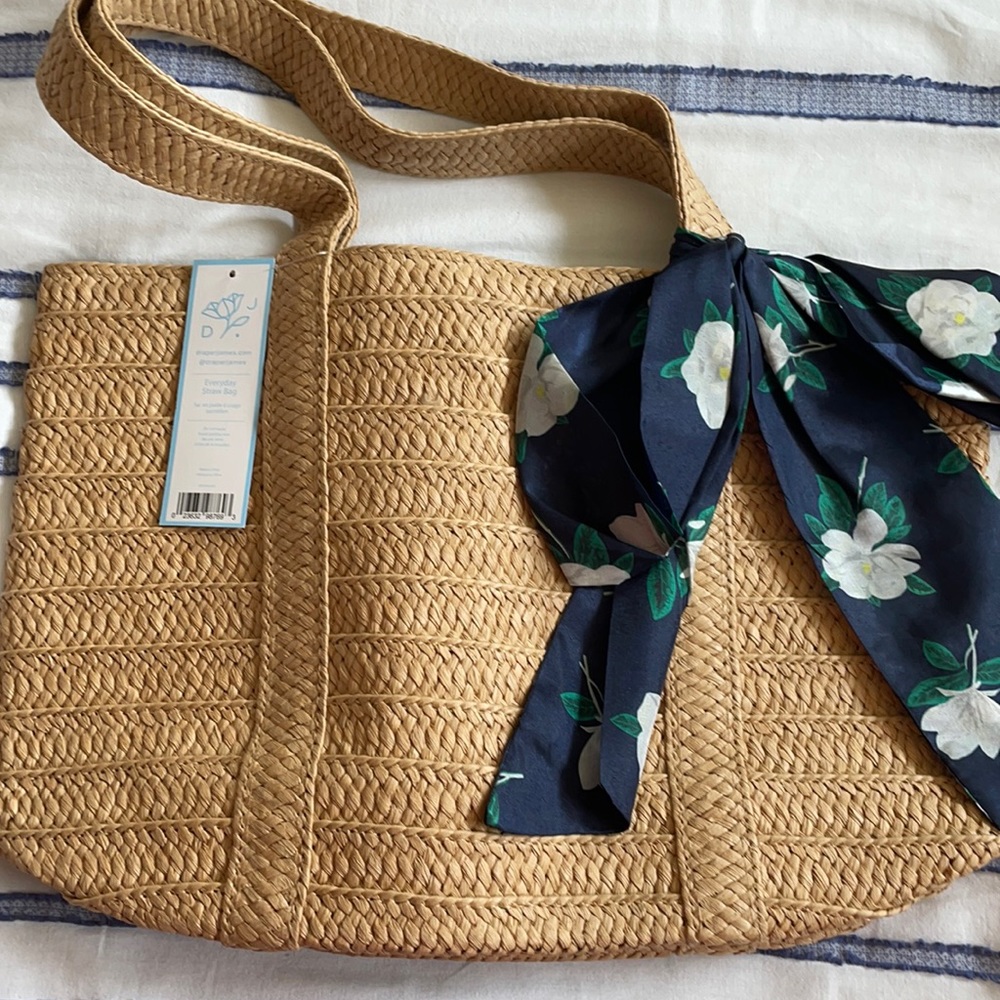 Draper James Straw Tote NWT